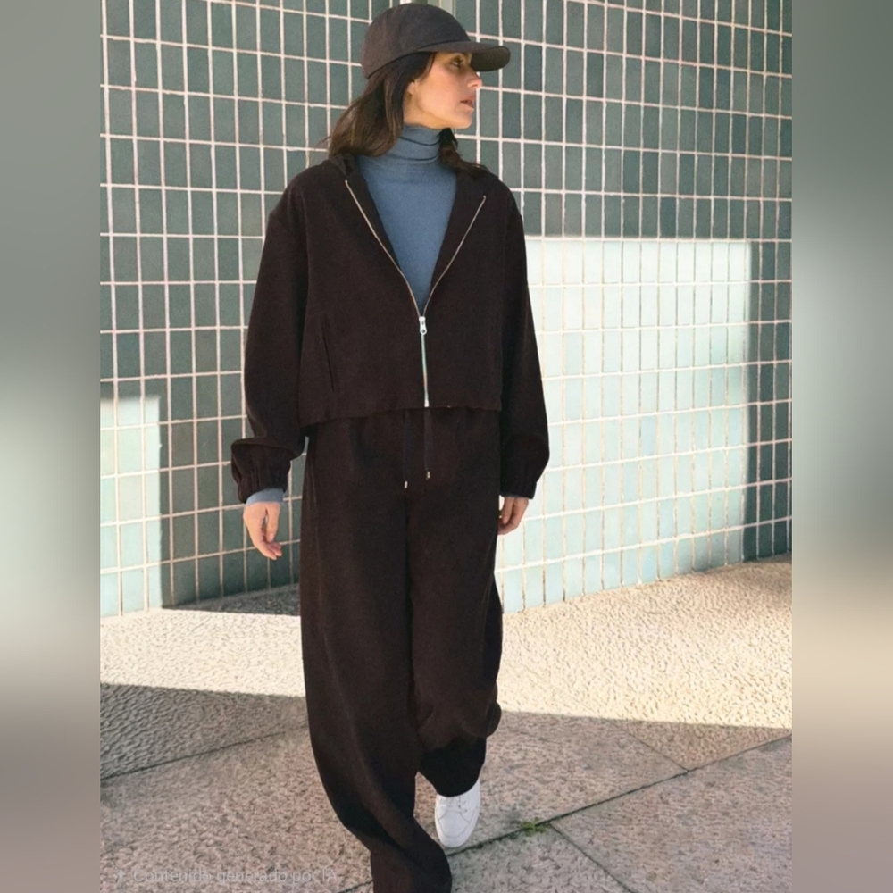 Zara Hooded Sweatshirt With long Sleeves Size XS
